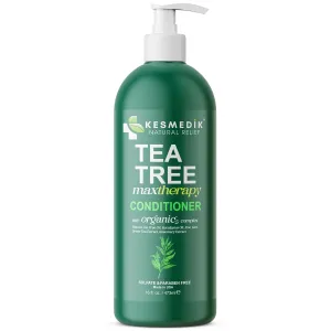Tea Tree Conditioner MaxTherapy, Soothes Itchy, Dry Scalp, Refreshes, Hydrates, Detangles & Controls Frizz, Reduces Hair Loss, Nourishing Formula for All Hair Types, 16 fl oz
