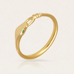 Temple Of The Sun :: Althea Emerald Ring Gold