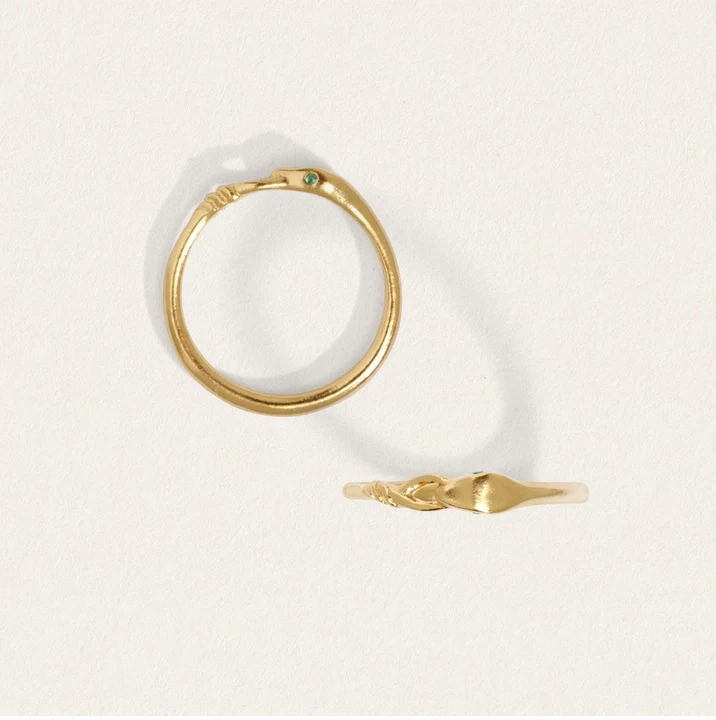 Temple Of The Sun :: Althea Emerald Ring Gold