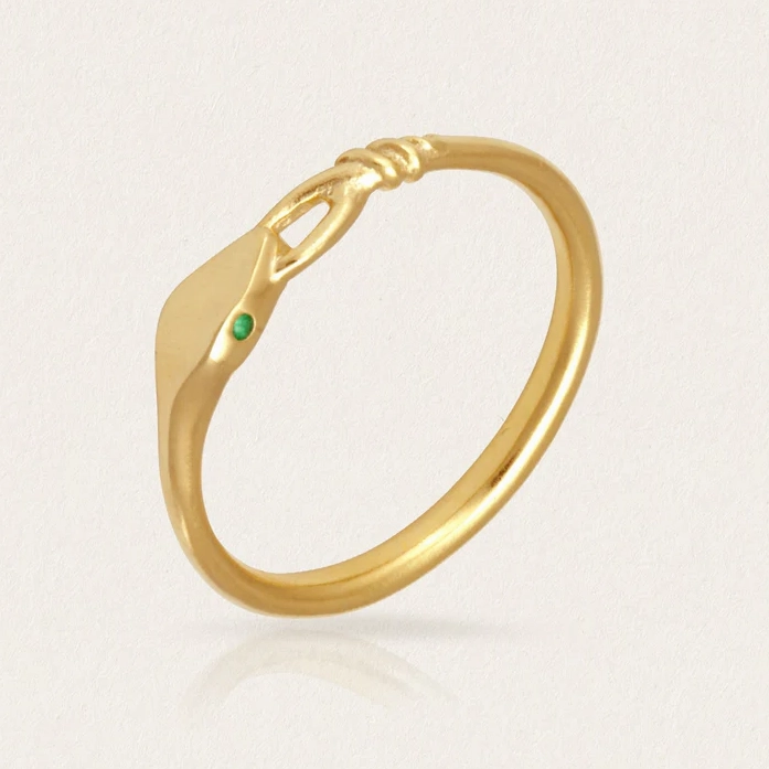 Temple Of The Sun :: Althea Emerald Ring Gold