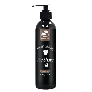 The Henna Guys 8 fl. Oz Pre-Shave & Beard Conditioning Oil for Men, Sandalwood Scent, with Jojoba, Argan, & Marula Oils, Free from Ammonia, Sulfate, Phthalate