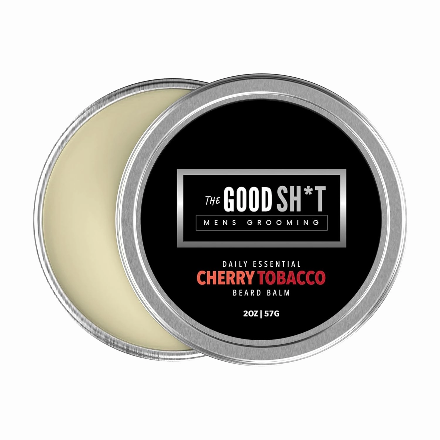 The Good Shit For Men Beard Balm - Grooming Product for Men's Beard Care, Vanilla Coffee Scent (2 Fl Oz, Cherry Tobacco)