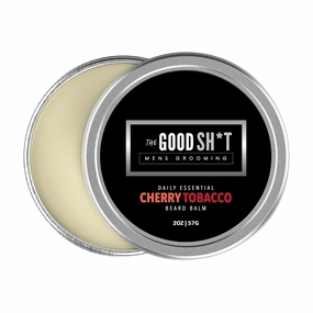 The Good Shit For Men Beard Balm - Grooming Product for Men's Beard Care, Vanilla Coffee Scent (2 Fl Oz, Cherry Tobacco)