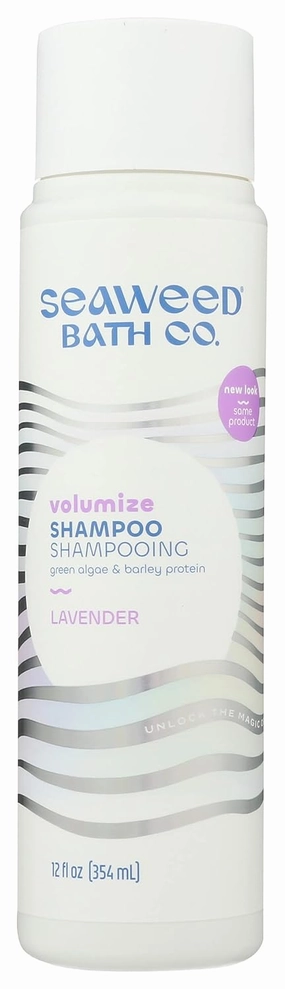 The Seaweed Bath Co. Hydrating Volumizing Shampoo, Lavender Scent, with Argan Oil & Aloe, 12 Oz