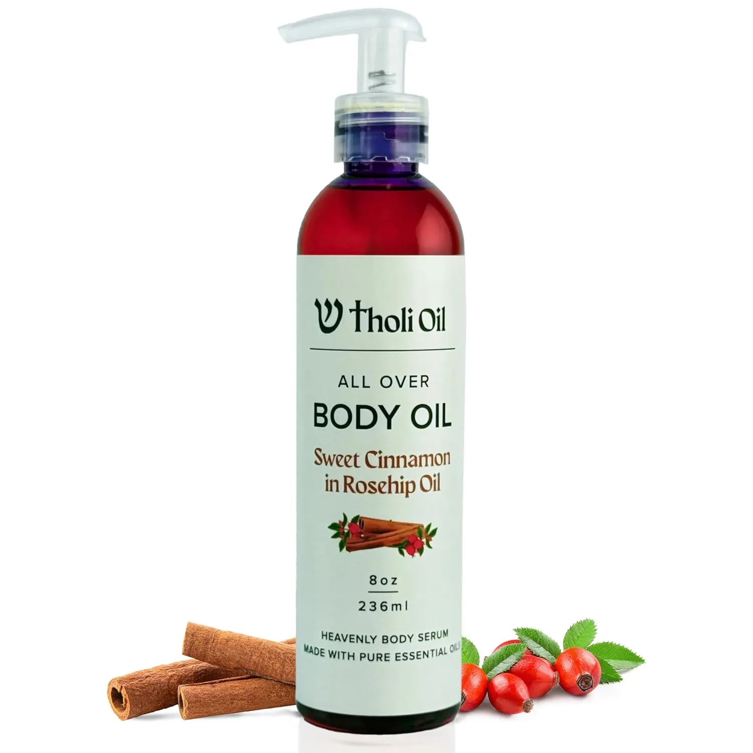 THOLI Sweet Almond & Rosehip All Over Body Oil with Essential Oils and Tocopherols Vitamin E