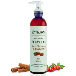 THOLI Sweet Almond & Rosehip All Over Body Oil with Essential Oils and Tocopherols Vitamin E