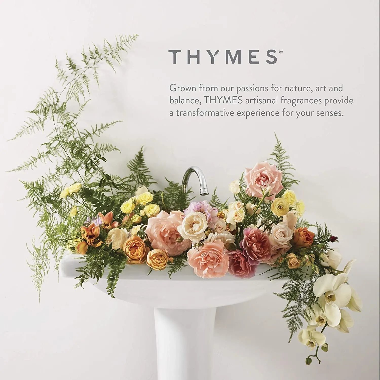Thymes Moisturizing Hand Wash Soap with Pump - Luxury Hand Soap Gently Cleanses & Moisturizes - Skin Care with Glycerin & Jojoba - Calming, Floral Fragrance (Lavender, 8.25 oz)