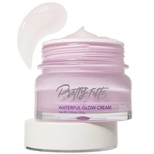 Touch in Sol Hydrating Face Moisturizer Gel Cream 1.76 oz. – Plumped Up Lightweight Day and Night Cream with Hyaluronic Acid and Collagen - Pretty Filter Waterful Glow Cream