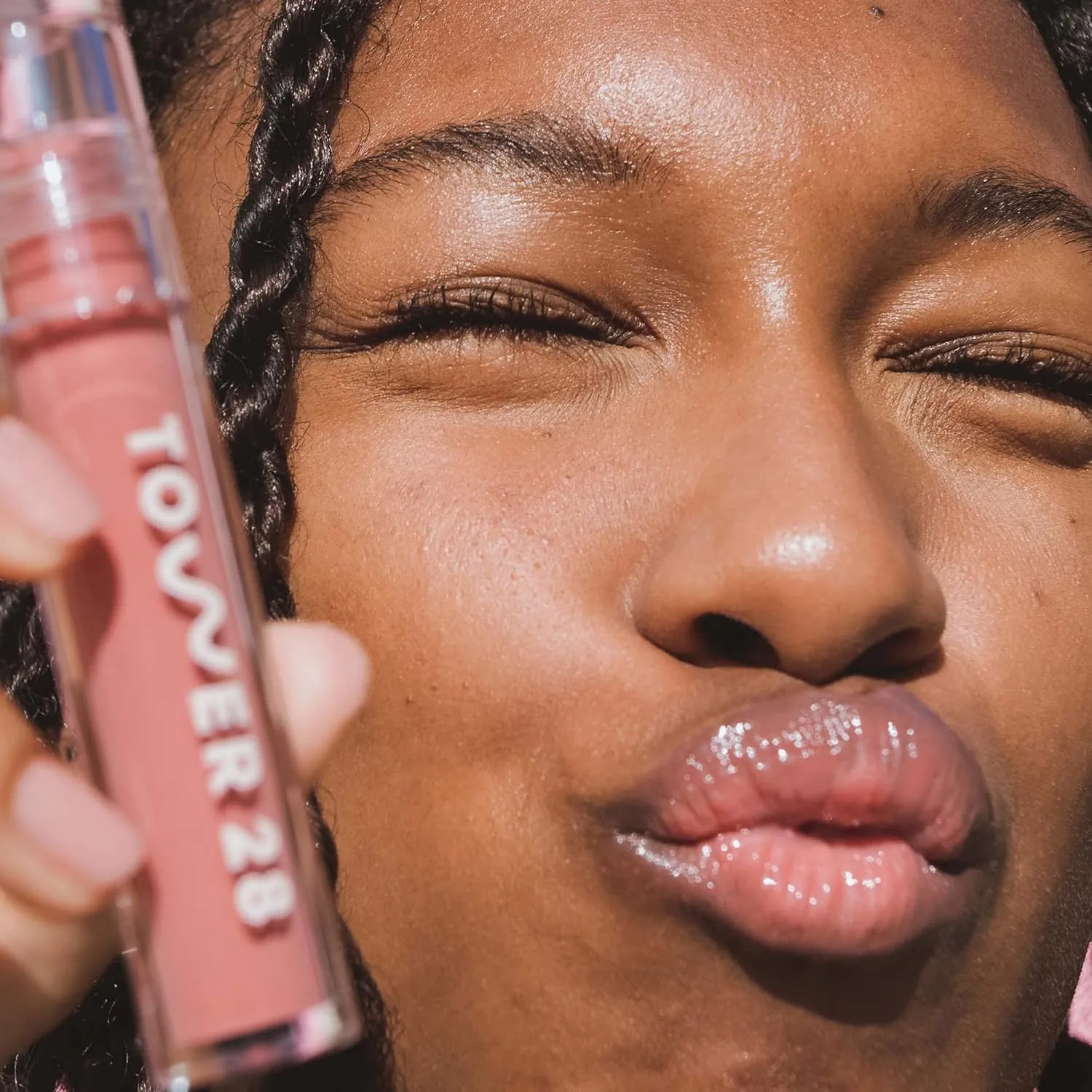 Tower 28 ShineOn Milky Lip Jelly, PISTACHIO, Non-Sticky, Hydrating Vegan Lip Gloss in Milky Nude Pink, Moisturizing Apricot and Raspberry Seed Oil, Clean, Cruelty Free
