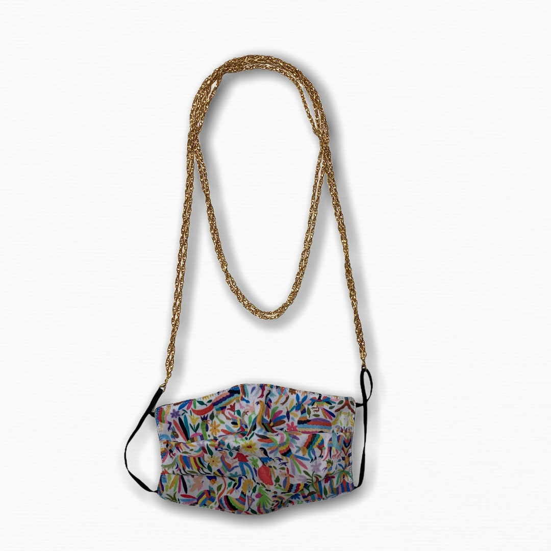 Triple Link Chain Face Mask Necklace / Lanyard