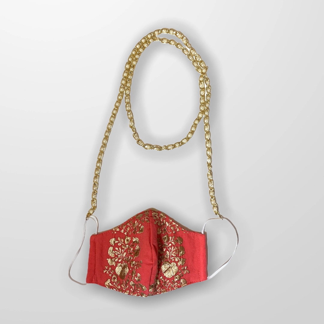 Triple Link Chain Face Mask Necklace / Lanyard