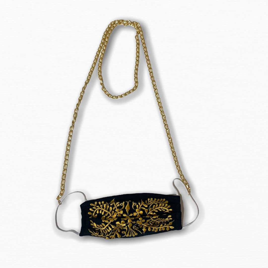 Triple Link Chain Face Mask Necklace / Lanyard