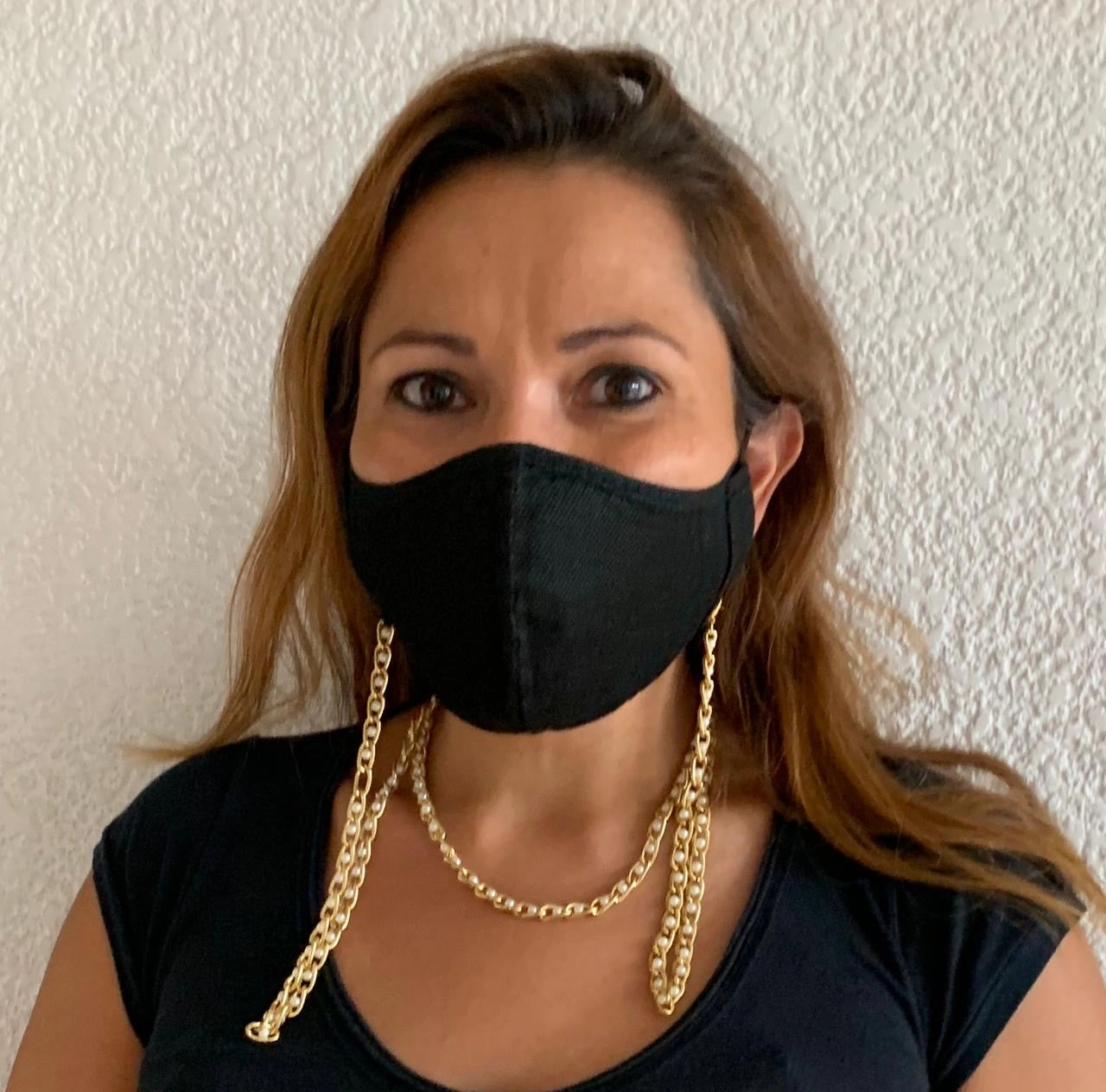 Triple Link Chain Face Mask Necklace / Lanyard