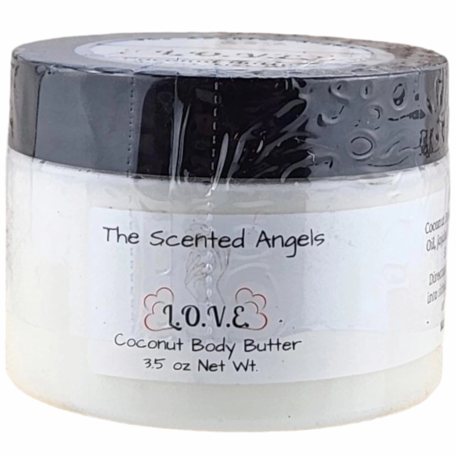 TSA Handmade Whipped Coconut Love Body Butter Cream, Luxury Body Lotion for Dry Skin, Daily Moisturizing Vitamin E, Meadowfoam Seed Oil, and Jojoba Oil, Mothers, Fathers, Women, Men, Teens, 3.5 oz Jar