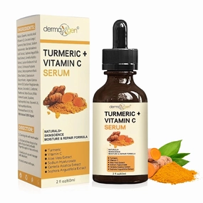 Turmeric Serum for Face   Glow-Boosting Vitamin C Serum - Organic Moisturizer for Acne, Dark Spots & Clear Skin -Boosts Hydration for Dry & Tired Skin - Anti-Aging Formula for Glowing Skin - 2 FL OZ