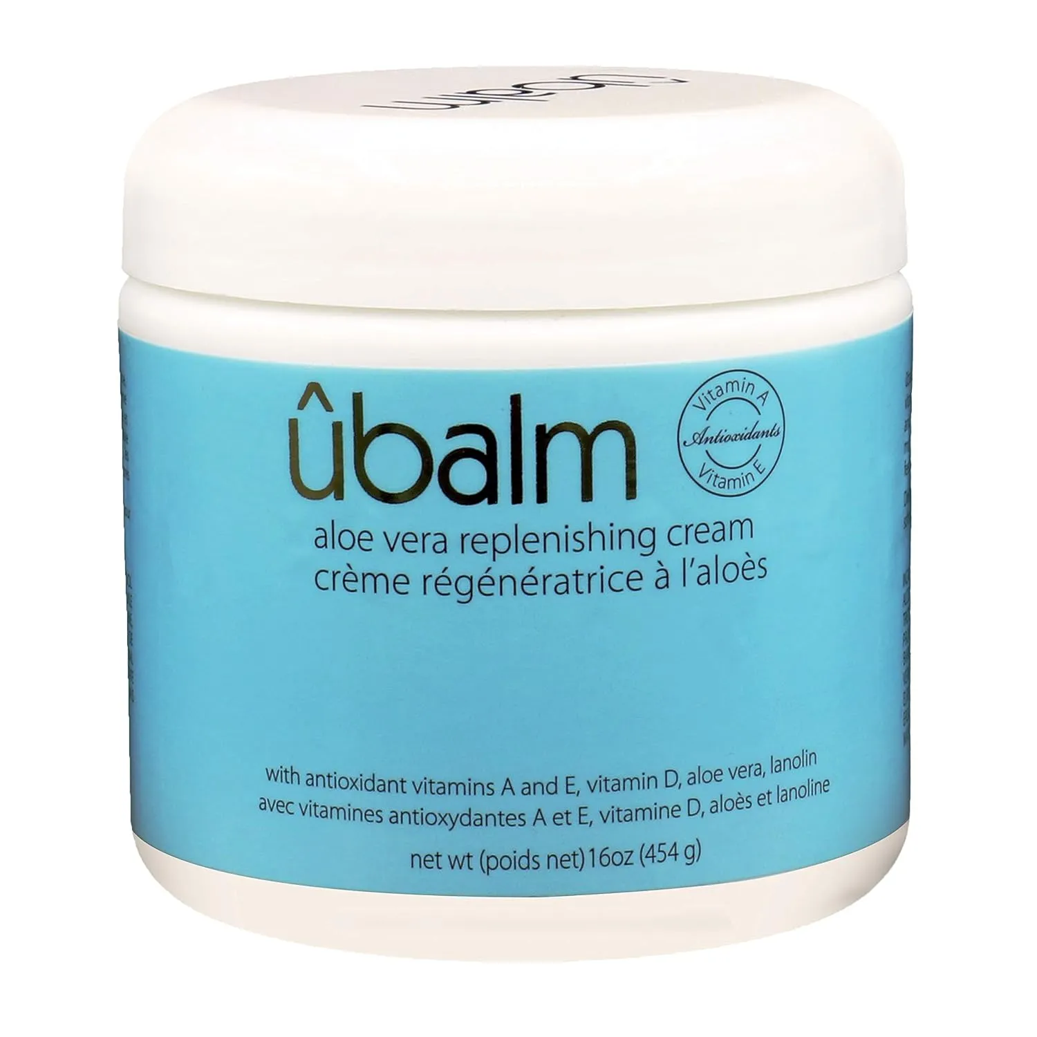 ubalm Blue - Salon Formula Aloe Vera Replenishing Night Cream With Light Floral Fragrance (16 fl oz) by makers of Original Udder Balm