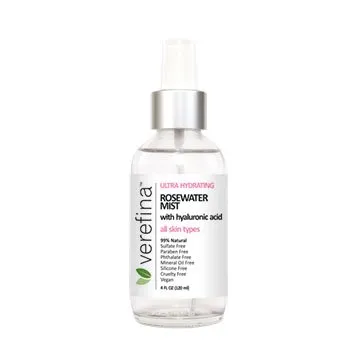 Ultra Hydrating Rosewater Mist – 99% Natural Ingredients with Hyaluronic Acid for Hydration & Glow | Tones, Firms & Refreshes Skin | Use as Toner, Makeup Setting Spray, or Daily Refresher