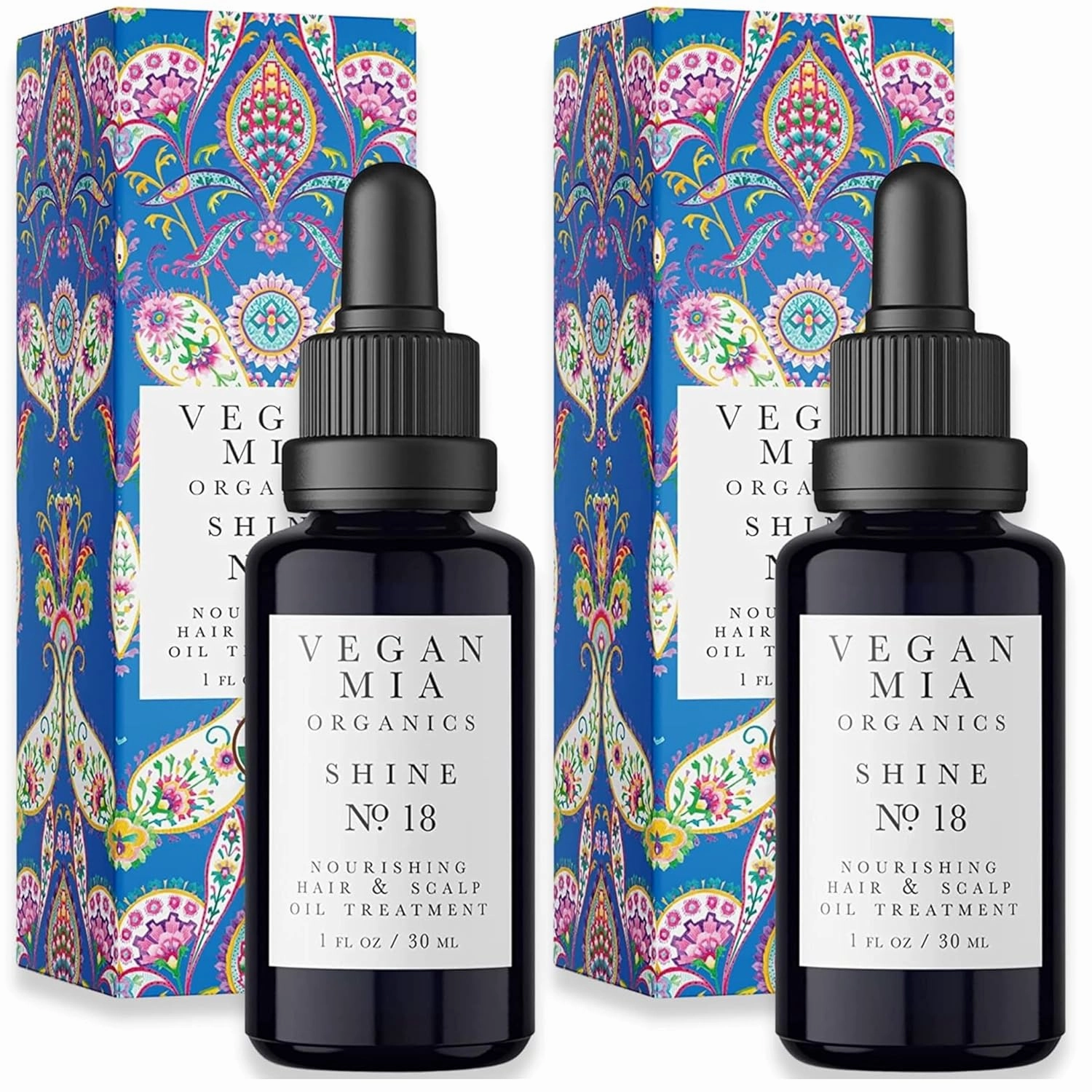 USDA Organic Rosemary Oil for Hair Growth & Intense Nourishment with Castor, Jojoba, Argan, Amla & More Dandruff & Dry Scalp Treatment | Get Healthier, Shiny Hair Naturally, 2 Pack