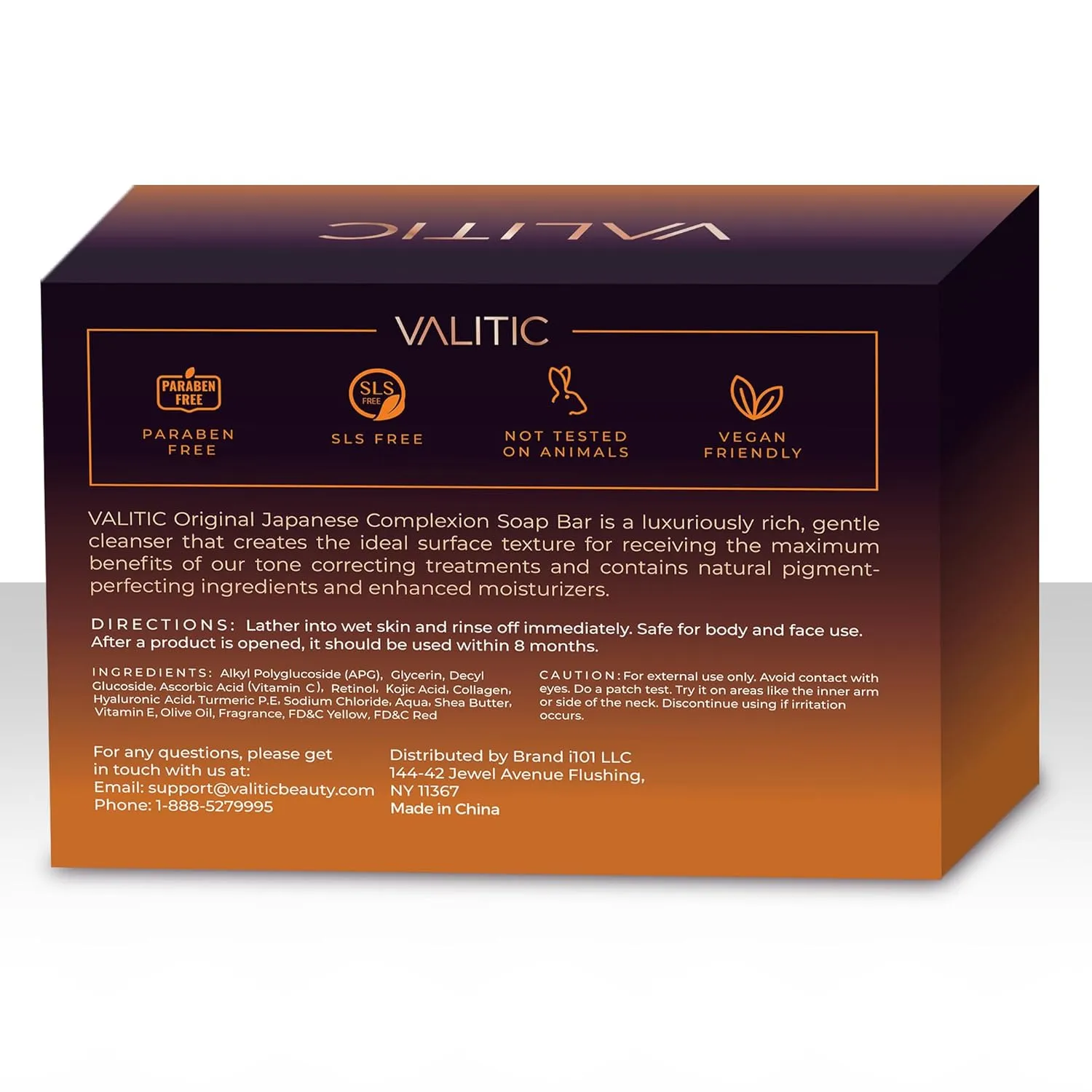 VALITIC Kojic Acid Dark Spot Remover Soap Bars with Vitamin C, Retinol, Collagen, Turmeric - Original Japanese Complex Infused Hyaluronic Acid, E, Shea Butter, Castile Olive Oil (4 Pack)