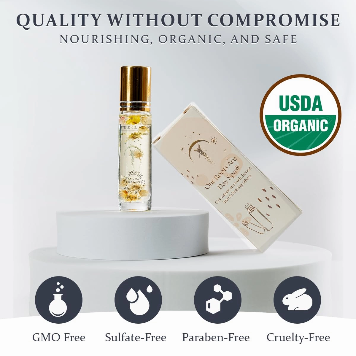 Vanilla Almond Repair & Hydrate Cuticle & Nail Oil for Growth and Strength Serum w/Coconut MCT, Jojoba & Rosehip for Dry Nails, Nail Hardener for Damaged Nails - Bag Charms for Handbags