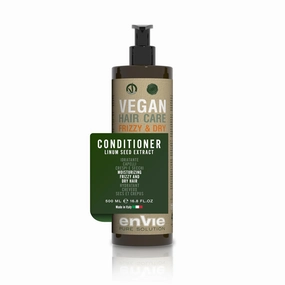 Vegan Anti Frizz Conditioner – Frizz Control Hair Care Hydrating Formula with Linseed, Macadamia, and Aloe for Smooth, Nourished Hair, Anti Frizz Hair Products