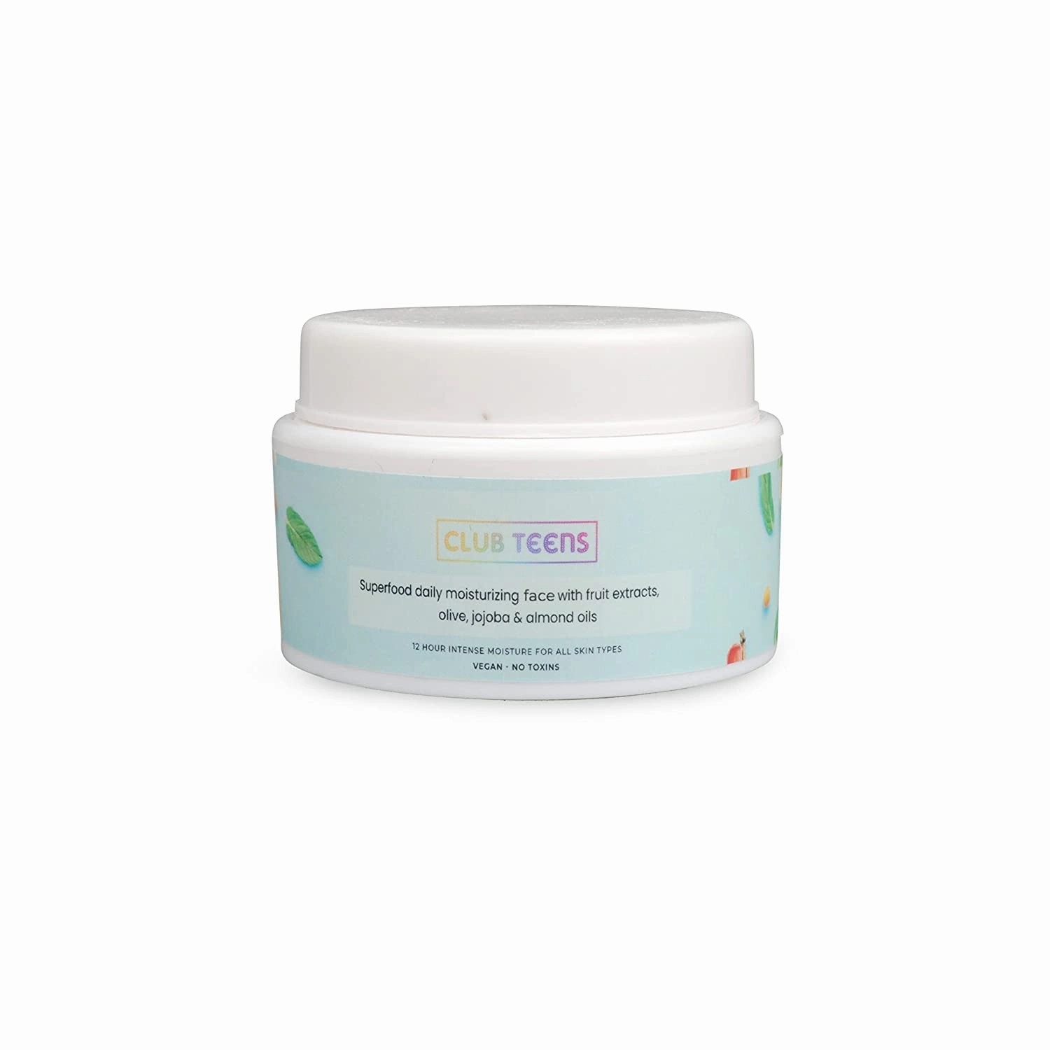 Vegan Face Moisturizing Cream, Designed for Teenagers, With Rejuvenating Properties, Organic,Glycerin, Coconut Oil & Almond Oil - 50 GM