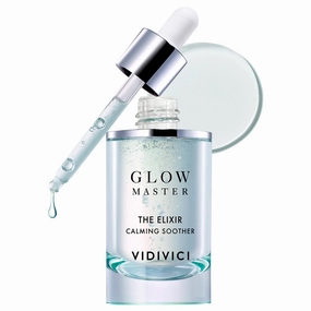 VIDIVICI Glow Master The Elixir Calming Soother - Soothing Face Serum with Aloe, Cica, and Panthenol for Sensitive Skin – Redness Relief – Moisturizing Oil Formula, 1.01 fl.oz.