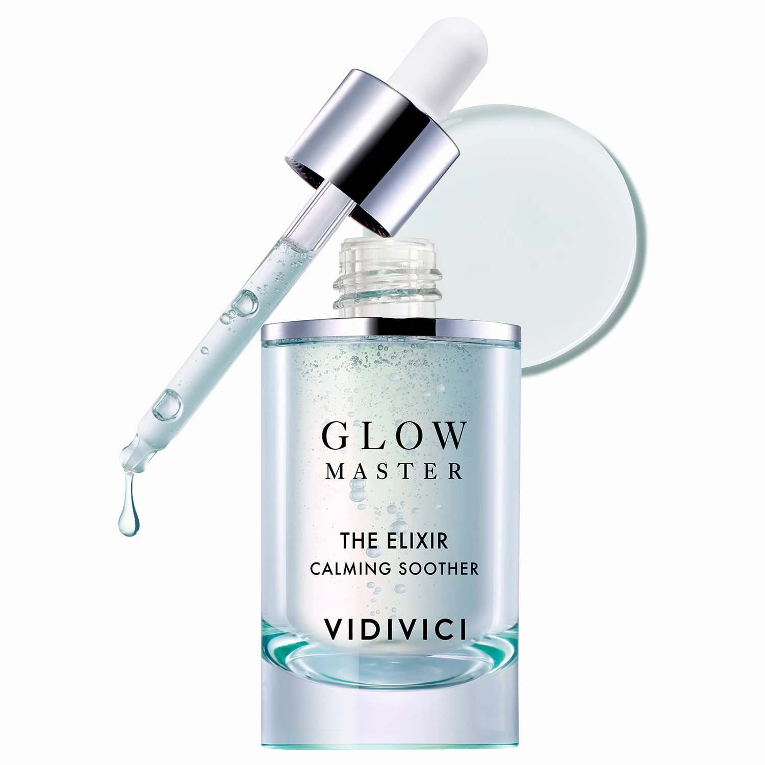 VIDIVICI Glow Master The Elixir Calming Soother - Soothing Face Serum with Aloe, Cica, and Panthenol for Sensitive Skin – Redness Relief – Moisturizing Oil Formula, 1.01 fl.oz.