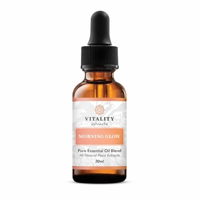 Vitality Extracts Morning Glow - Daily Moisturizing Serum, Avocado Oil, Tone, Rosehip, Vegan, Supple Skin, Radiant, All Skin Types, Hydrates & Nourishes