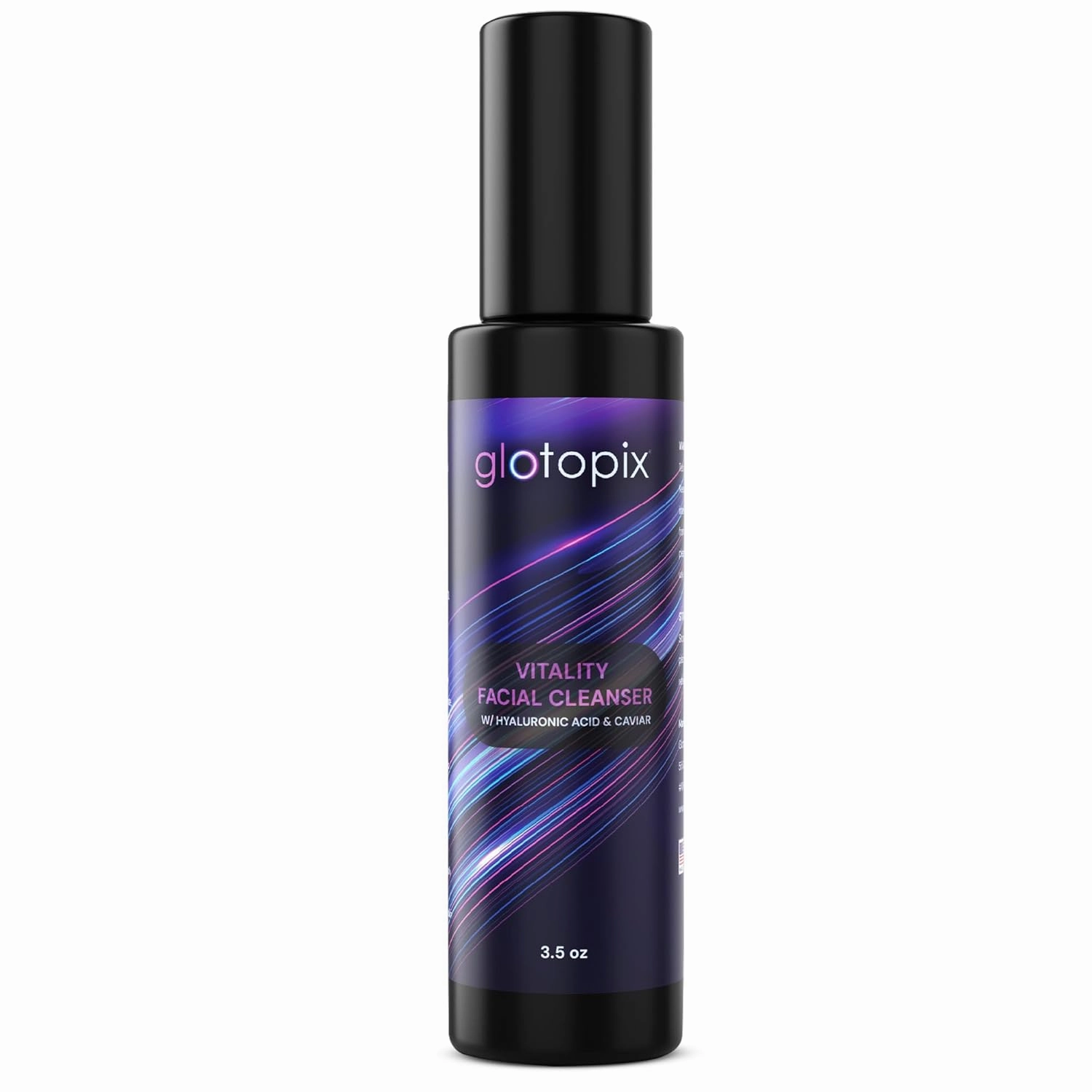 Vitality Facial Cleanser - Daily Face Wash for Dry, Combination, Normal, Oily Skin with Antioxidant-Dense Hibiscus Extract - Oil Free Skin Cleanser for Sensitive Skin - Pore Cleanser - 3.5Oz