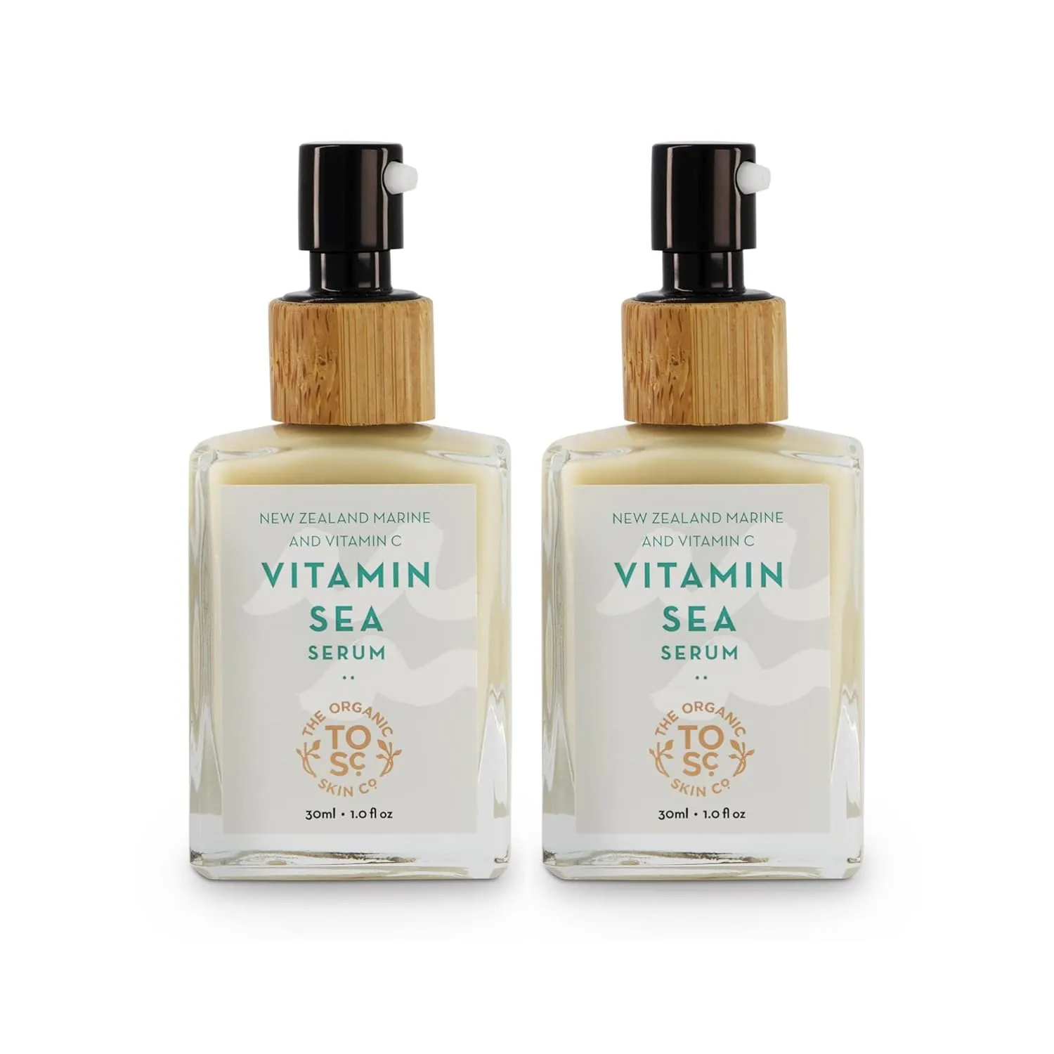 Vitamin C Face Serum for Glowing Skin 2-Pack, Rejuvenating Vitamin C Brightening Serum with Hydrating Organic Face Oils, Anti Aging Vegan Collagen Boosting Antioxidant Serum (30mL x 2)