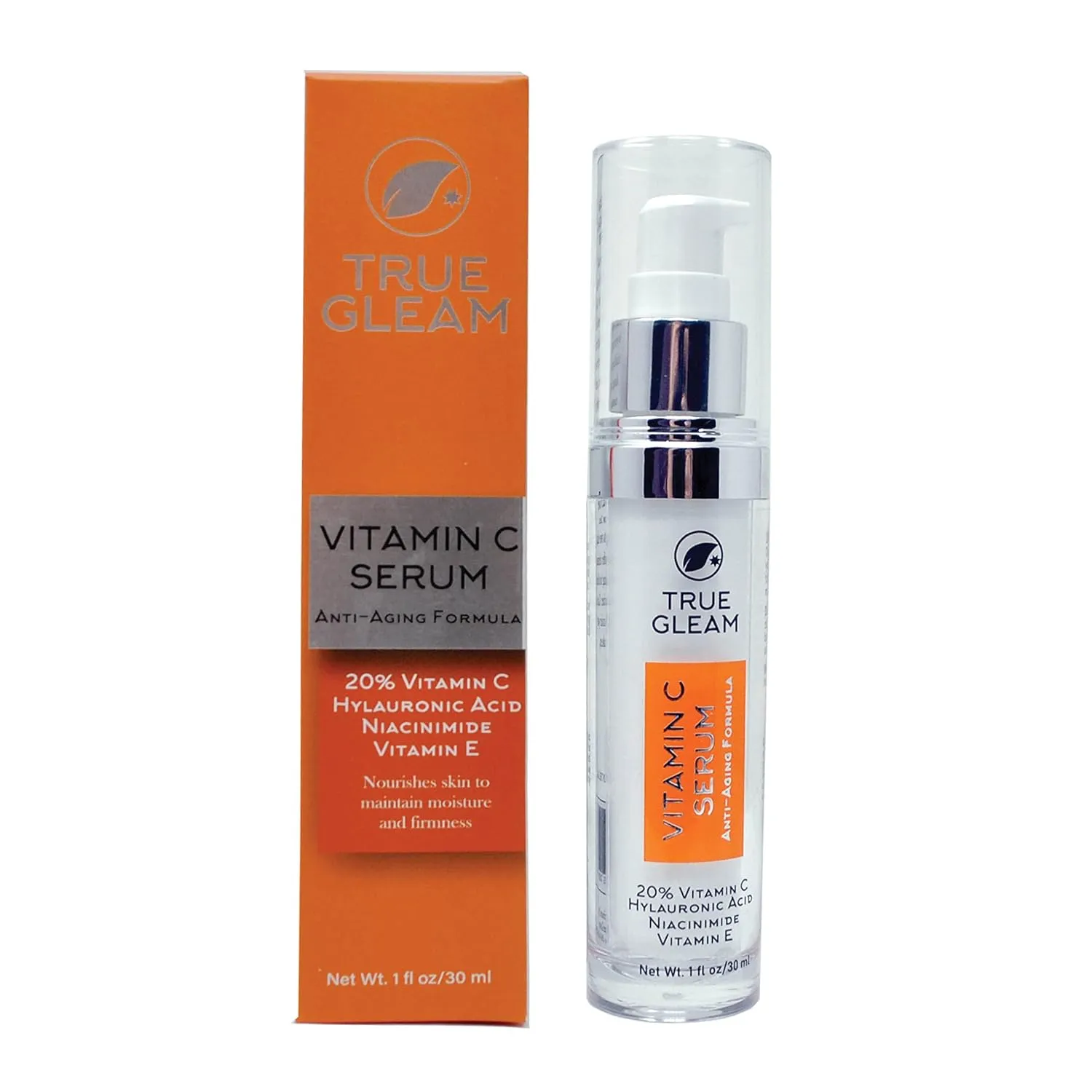 Vitamin C Serum for Face, Anti-Aging Skin Care Moisturizing Serum, Brightens Skin with 20% Vitamin C, Hyaluronic Acid, Vitamin E, Niacinimide, and Tea Tree Oil
