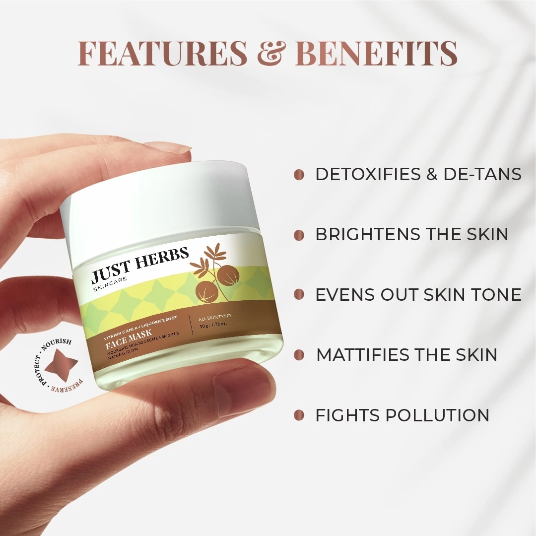Vitamin C Amla & Liquorice Root Brightening Facemask
