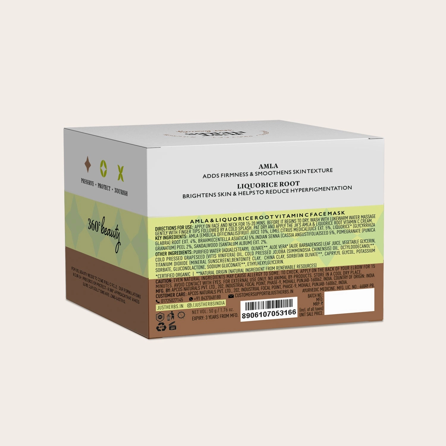 Vitamin C Amla & Liquorice Root Brightening Facemask