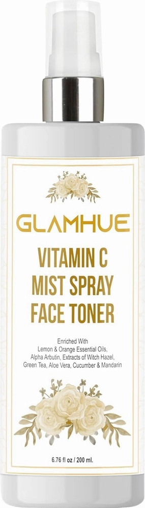 Vitamin-C Mist Spray FACE Toner with Lemon & Orange Essential Oil, Alpha ARBUTIN, Green Tea, Aloe Vera, Cucumber & Mandarin | Pack of 1 | 200 ML