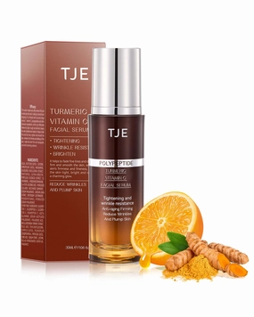 Vitamin C Turmeric Face Serum, Vitamin C Serum for Face, Natural Turmeric Facial Oil for Anti-Aging, Dark Spot Remover, Wrinkles, Hydrating and Improving Dull Skin - 1 Fl Oz