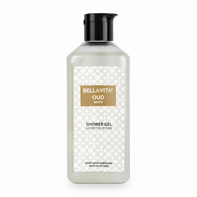 White Oud Unisex Body Wash (250ml) / Refreshing Shower Gel for Men and Women/Deep Cleansing, Hydrating and Moisturising Skin with Aloe Vera.