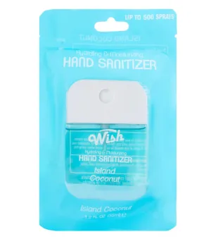 Wish Hydrating & Moisturizing Hand Sanitize (2 Cucumber Melon,2 Island Coconut 1.2 oz) pack -4