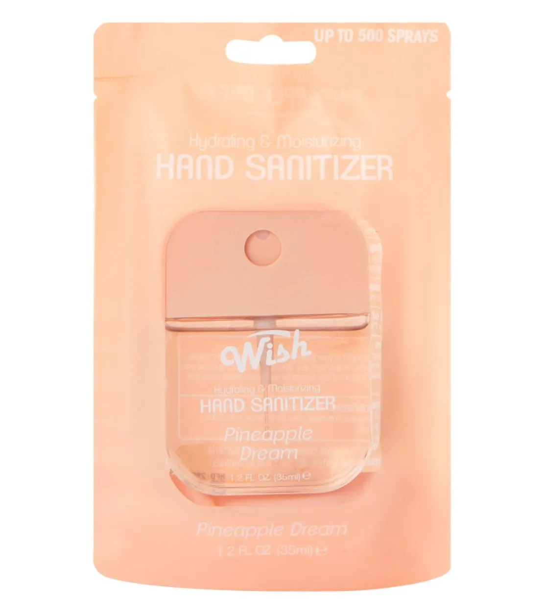 Wish Hydrating & Moisturizing Hand Sanitizer (2 watermelon, 2 Pineapple Dream 1.2 oz) .pack of 4