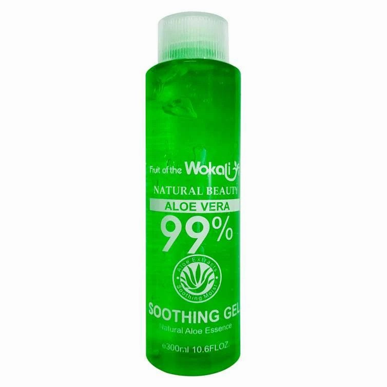 Wokali 99% Natural Aloe Vera Soothing Gel - 300ml | Aloe Vera Gel for Face and Body Hydration