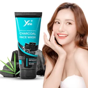 Yana Charcoal Face Wash travel size & Cleanser For Pimples By Korean Technoloy | Charcoal Face Wash Scrub | Side-effect Free