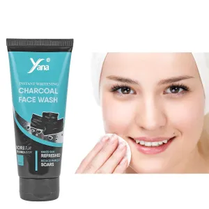 Yana Charcoal Face Wash travel size & Cleanser Reduce Dark Spots For Women By Korean Technoloy | Charcoal Face Wash Scrub | Side-effect Free
