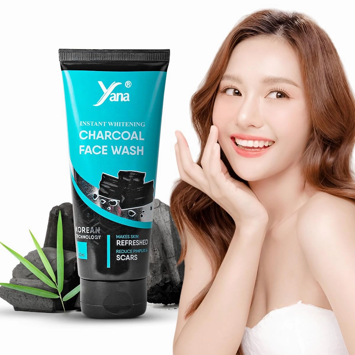 Yana Dirt, Pollution & Oil Control Charcoal Face Wash & Cleanser For Women By Korean Technoloy