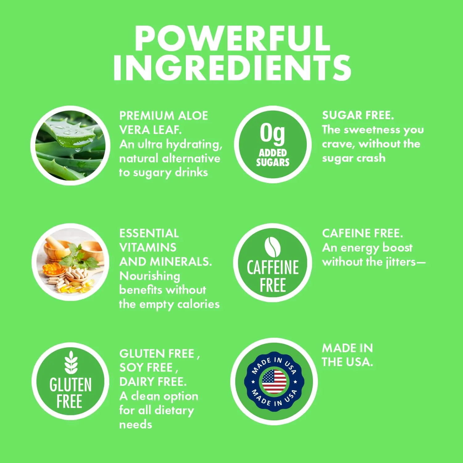 Yes You Can! Organic Aloe Vera Powder Drink Mix - Hydration Booster Infused with Pure Aloe Juice - Delicious Flavors - Made in USA - Antioxidant Rich - Peach Lemonade Flavor - 40 Servings Per Canister