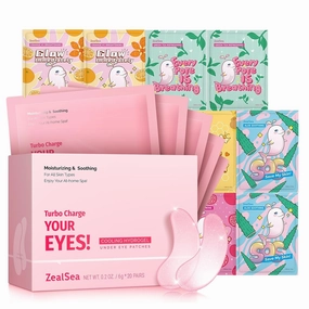 ZealSea Eye Patches and Face Masks Bundle