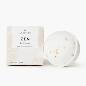 Zen Bath Bomb, Handmade with Natural Ingredients, Mineral-Rich Himalayan Salt, Cruelty-Free, Made with Pure Therapeutic Grade Essential Oils
