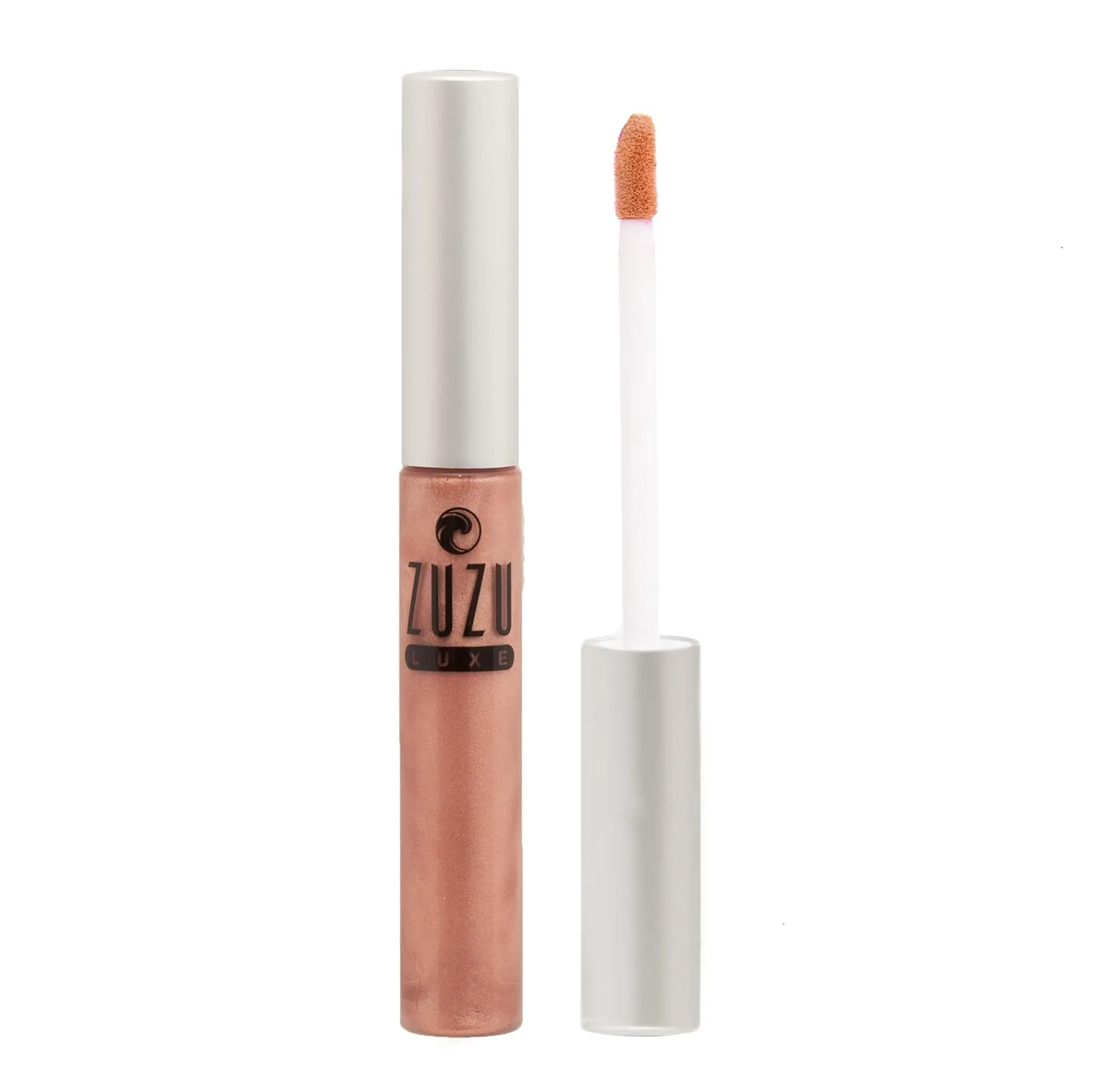 Zuzu Luxe Sheer Gloss | Organic, Paraben Free, Vegan, Gluten-free, Cruelty-free,Non GMO, 0.17 oz (Dolce Vita - Seashell Pink)