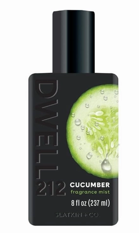𝓓'𝔀𝓮𝓵𝓵212 Cucumber Fragrance Mist, Refreshing Body Spray, 8 oz (Pack of 1)